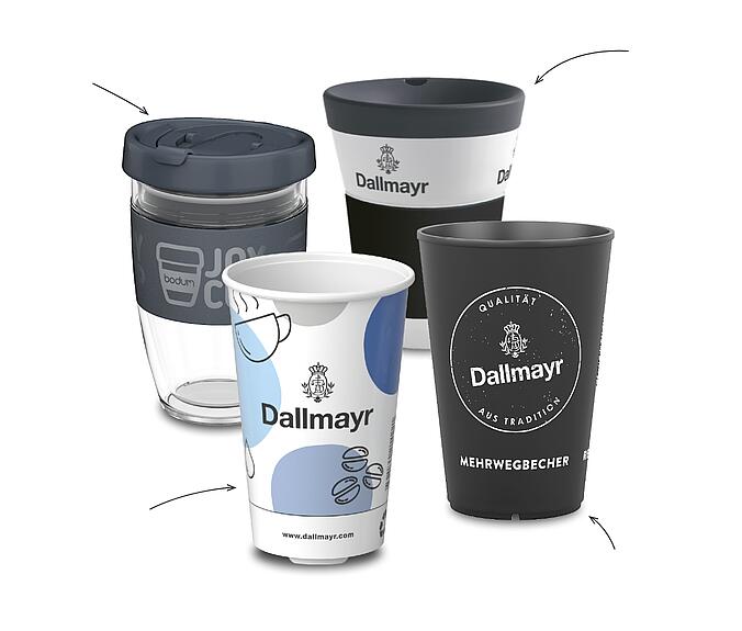 Opakovane použiteľný pohár Dallmayr